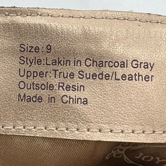 Joyfolie Charcoal Gray Lakin Tall Suede Block Heel Cap Toe Boots Size 9 Women's - Picture 4 of 13